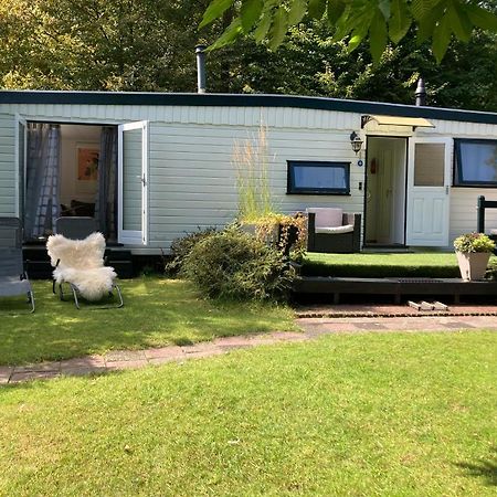 Vila Charmant Chalet Op Een Bospark Op De Veluwe Putten Exteriér fotografie