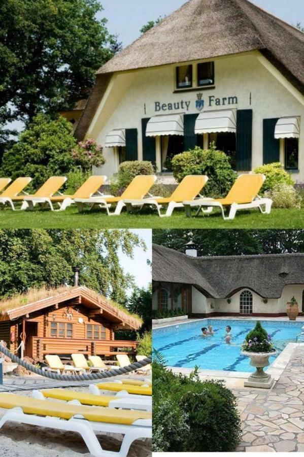 Vila Charmant Chalet Op Een Bospark Op De Veluwe Putten Exteriér fotografie